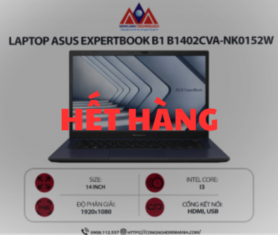 Laptop Asus ExpertBook P1 P1462CVA-NK0065W (i5-1335U/ Ram 8GB/ SSD 256GB/ Windows 11 Home/ 1Y/ Đen)