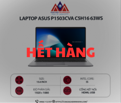 Laptop ASUS P1503CVA Core 5-210H/16GD5/512G-SSD