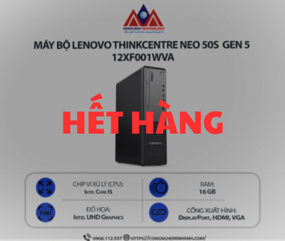 Máy bộ Lenovo ThinkCentre neo 50s Gen 5 12XF001WVA (i5-13400/ Ram 16GB/ SSD 512GB/ Windows 11/ 1Y)