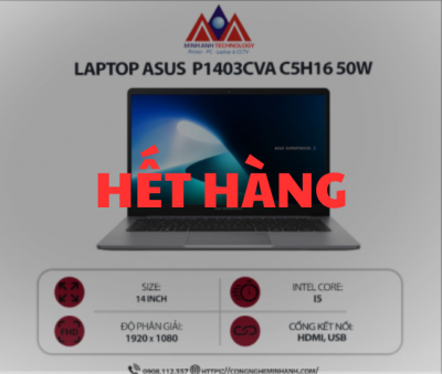 Laptop Asus P1403CVA-C5H16-50W ( Core 5 210H / DDR5 16GB / 512GB / 50WHrs / Windows 11 Home / 2Y OSS )