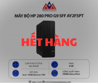 Máy bộ HP 280 Pro G9 SFF AY2F5PT (i3-14100/ Ram 8GB/ SSD 256GB/ Windows 11 Home/ 1Y)