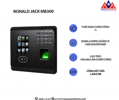 Máy Chấm Công khuôn mặt Ronald Jack MB300