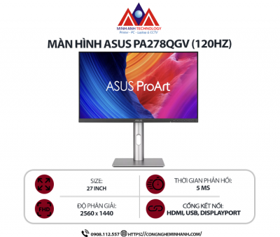 Màn hình đồ họa ASUS ProArt PA278QV Gen2 (PA278QGV)