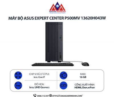 Máy bộ Asus ExpertCenter P500MV 13620H043W (i7-13620H/ Ram 8GB/ SSD 512GB/ Windows 11/ 1Y)