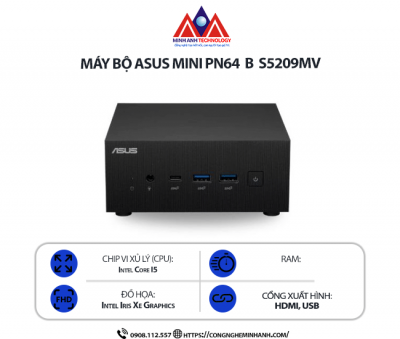 Máy bộ Asus Mini PN64 B S5209MV (i5-13500H/ Windows 11/ 1Y)
