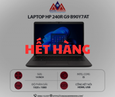Laptop HP 240R G9 B90Y7AT (i5-1334U/ Ram 16GB/ SSD 512GB/ Windows 11 Home/ 1Y)