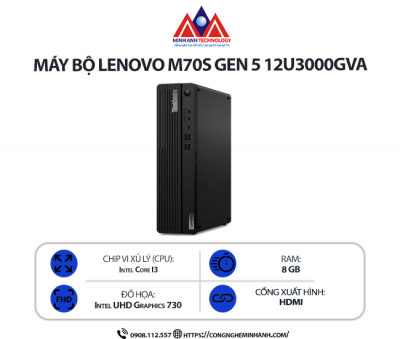Máy bộ Lenovo ThinkCentre M70s Gen 5 12U3000GVA (i3 14100/ Ram 8GB/ SSD 256GB/ 1Y)