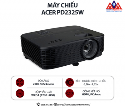 Máy chiếu Acer PD2325W (LED/ 2300 Ansi Lumens/ WUXGA)