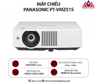 Máy chiếu Panasonic PT-VMZ51S (LCD/ 5200 Ansi Lumens/ WUXGA)