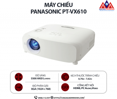 Máy chiếu Panasonic PT-VX610 (LCD/ 5500 Ansi Lumens/ XGA)