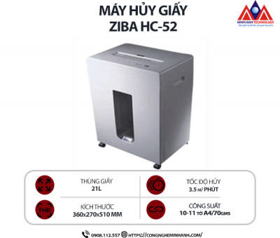 Máy hủy giấy ZIBA HC-52