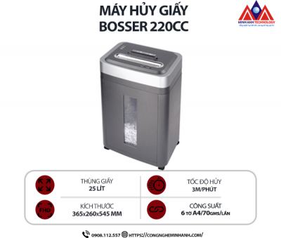 Máy hủy giấy BOSSER 220CC
