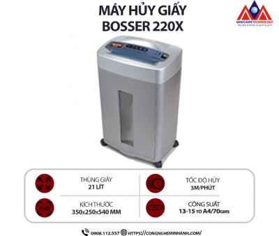 Máy hủy giấy BOSSER 220X