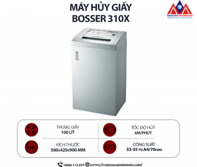 Máy hủy giấy BOSSER 310X