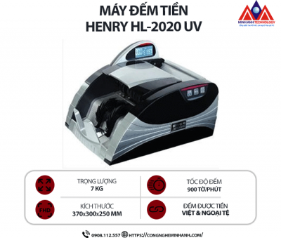 Máy đếm tiền HENRY HL-2020UV