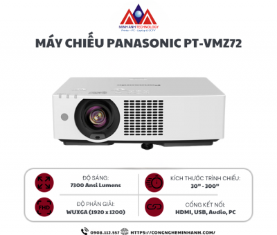Máy chiếu Panasonic PT-VMZ72 (Công nghệ LCD)