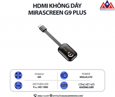 HDMI KHÔNG DÂY MIRASCREEN G9 PLUS