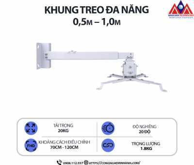Khung treo máy chiếu đa năng  0,5m – 1,0m