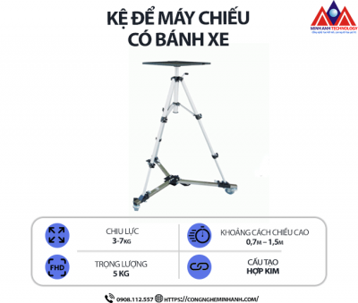 Kệ để máy chiếu (có bánh xe)