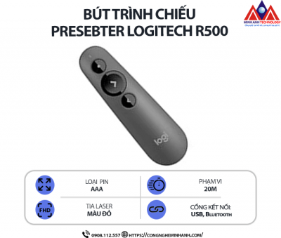 Bút trình chiếu Presenter LOGITECH R500