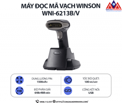 Máy đọc mã vạch Winson WNI-6213B/V