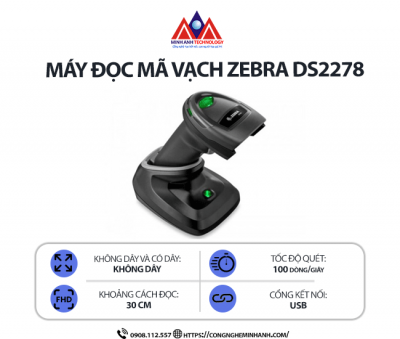 Máy đọc mã vạch Zebra DS2278