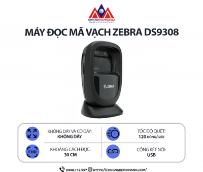 Máy đọc mã vạch Zebra DS9308