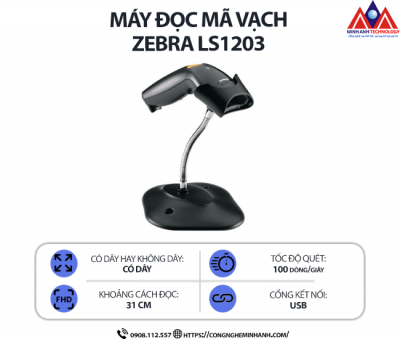 Máy đọc mã vạch Zebra LS1203