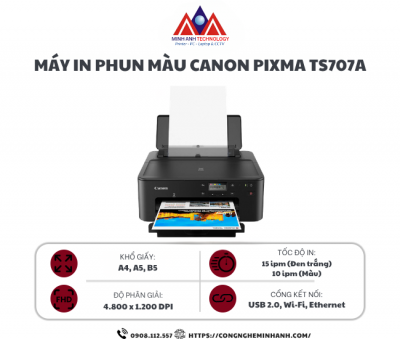 Máy in phun màu Canon Pixma TS707A