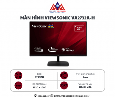 Màn hình Viewsonic VA2732A-H (27Inch/ Full HD/ 1ms/ 120Hz/ 250cd/m2/ IPS)