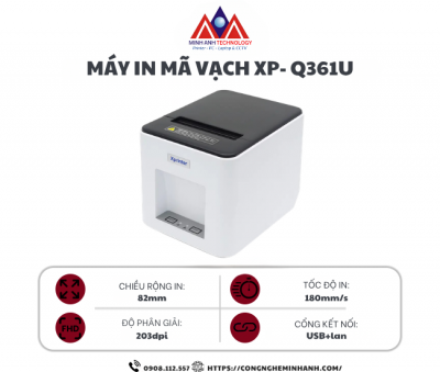 Máy in mã vạch XP - Q361U