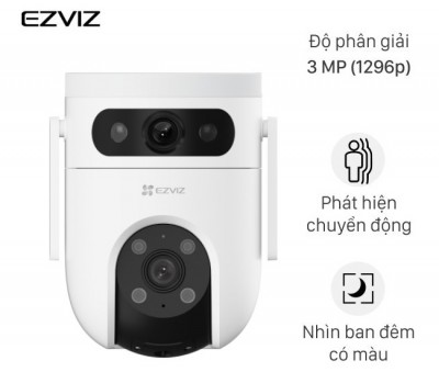 Camera Wifi EZVIZ H8C– Quay Quét 360°, Theo Dõi Chuyển Động, Đàm Thoại 2 Chiều, Chống Nước IP66, Màu Ban Đêm