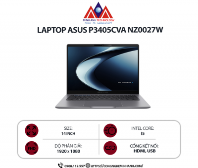 Laptop Asus P3405CVA-NZ0027W ( i5-13420H / DDR5 16GB / 512GB )